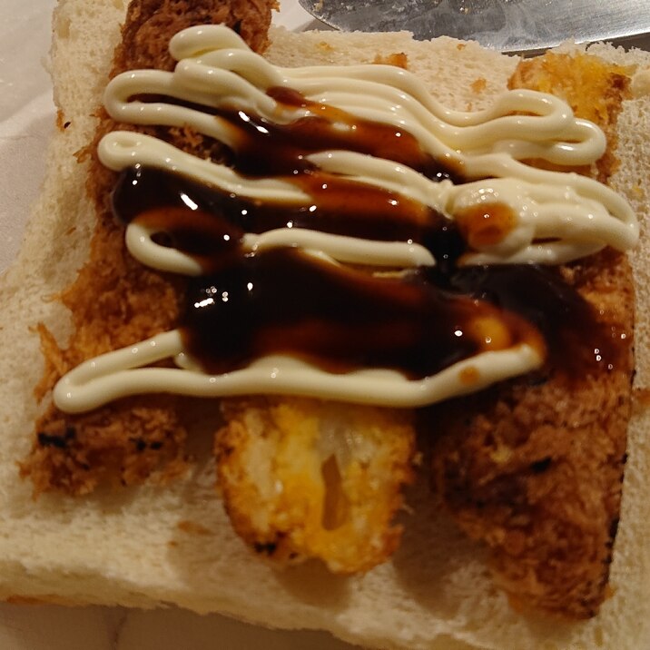 竹輪揚げ焼きトースト